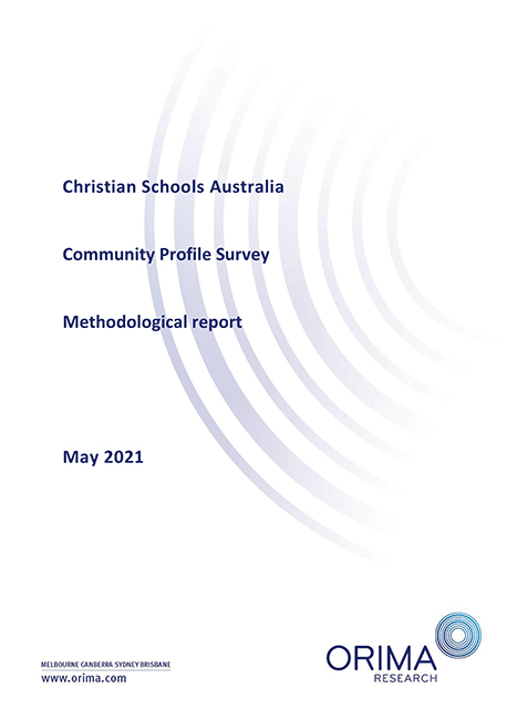 Christian Schools Community Profile (CSCP) - Methodology Report, May 2021
