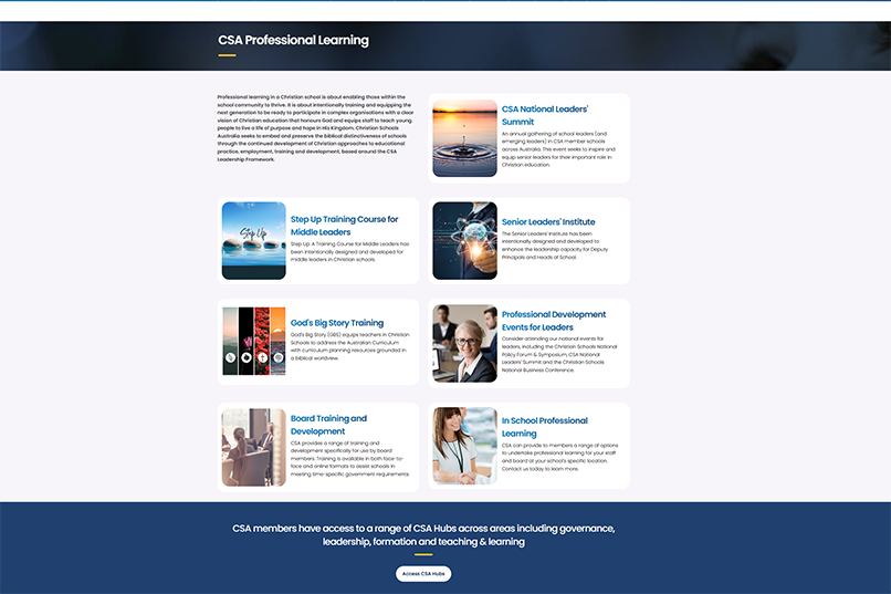 Conferences, Professional Learning and Events at CSA