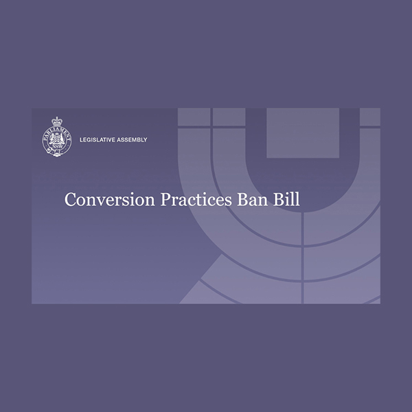 NSW Conversion Practices Ban Legislation Passed